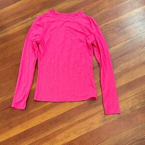 Women's Pink Long Sleeve Top